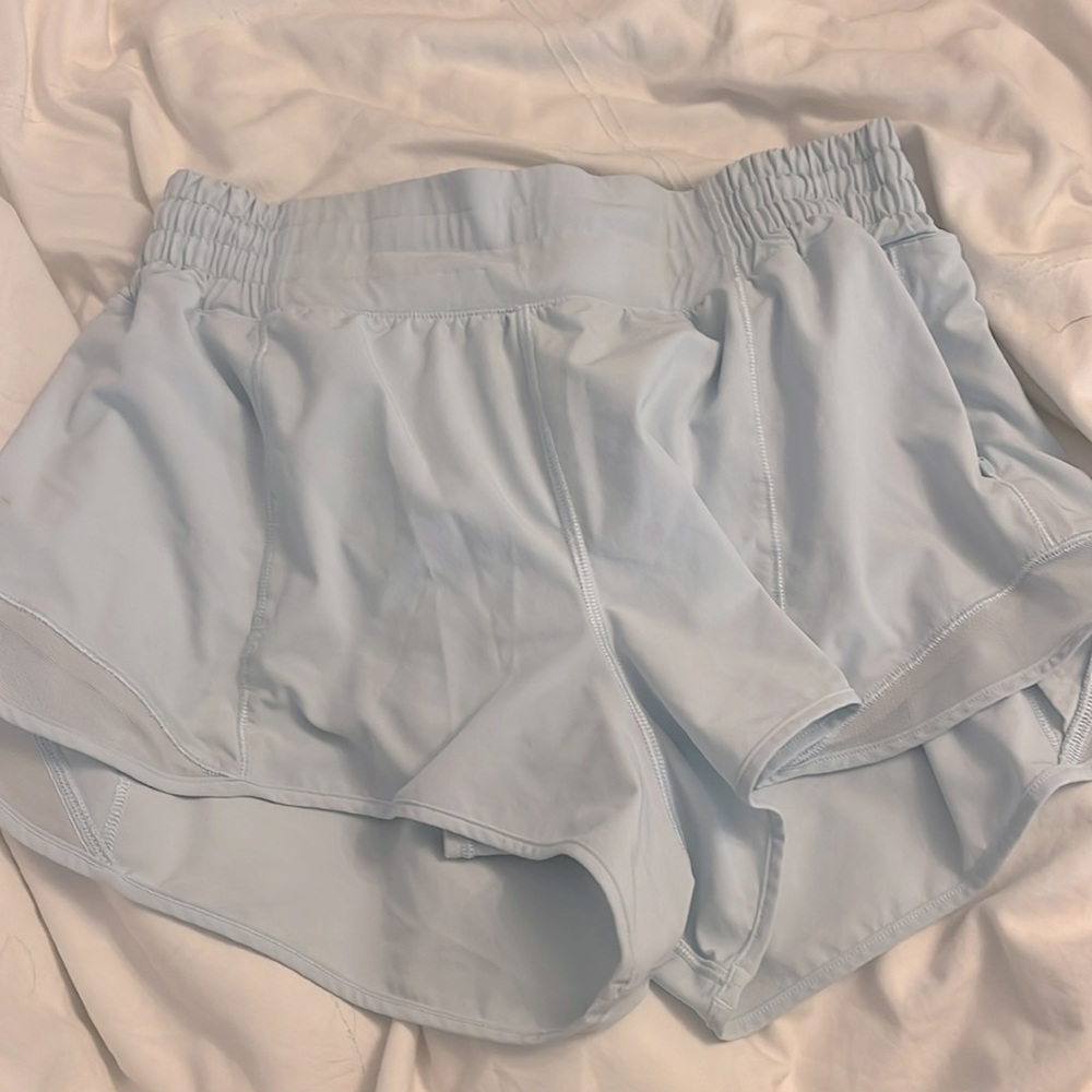 Light blue lululemon shorts
